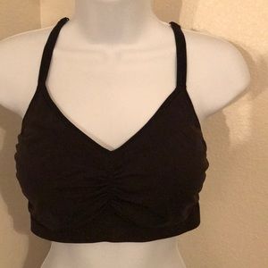 Old Navy Black Racerback Sports Bra